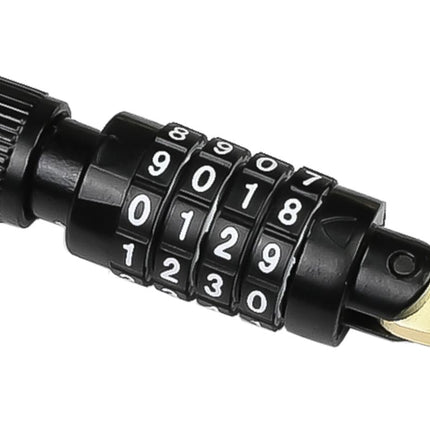 Stahlex Kabel-Karabijn Cijferslot - 1800 mm - Zwart - Universeel