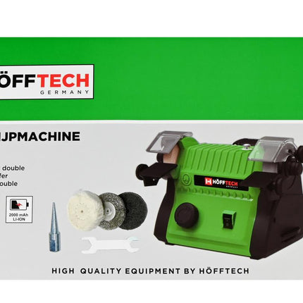 Hofftech 20V Accu Slijpmachine - Dubbel Multifunctioneel - Inclusief Accu & Lader
