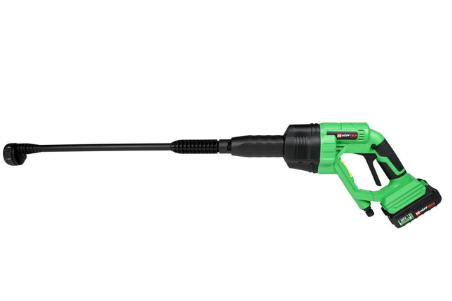 Hofftech Accu Hogedrukreiniger 20V – Draadloos – Incl. Water-aanzuigfunctie & 6m Slang