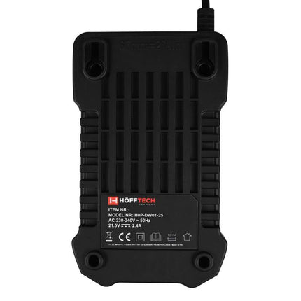 Hofftech 20V Accu-Lader - Voor Slijpmachine, Kettingzaag & Hogedrukreiniger