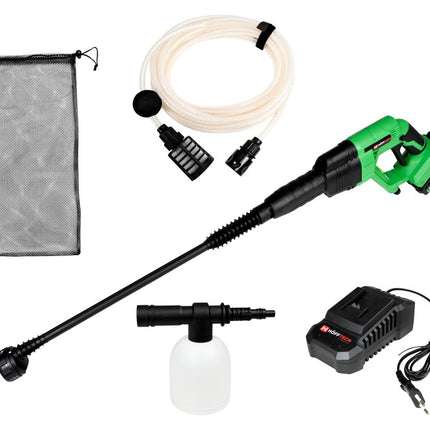 Hofftech Accu Hogedrukreiniger 20V – Draadloos – Incl. Water-aanzuigfunctie & 6m Slang
