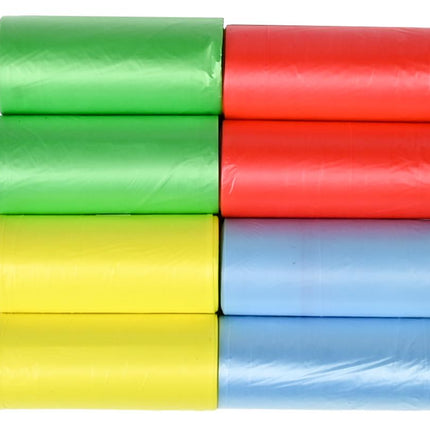 Benson Kleurrijke Hondenpoepzakjes - 8 Rollen - 120 Stuks - Sterk