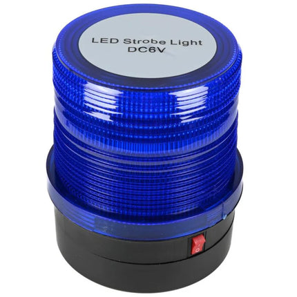 Benson LED Flitslamp met Magneet – 24 LED's – Blauw Licht – 2.4W