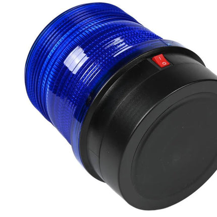 Benson LED Flitslamp met Magneet – 24 LED's – Blauw Licht – 2.4W