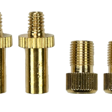 Benson Fiets Nippelset - Ventieladapters - Messing - 4-Delig - Universeel