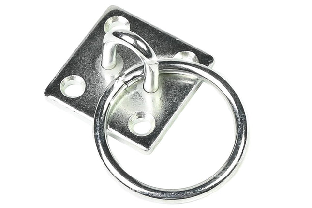 Benson Oogplaat met Ring – 50 x 50 mm – Verzinkt IJzer