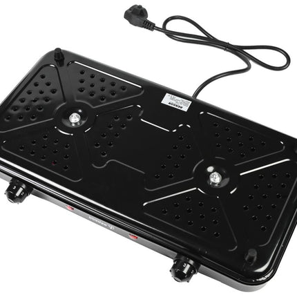Benson Dubbele Elektrische Kookplaat - 2500W - 5 Standen per Zone - Zwart
