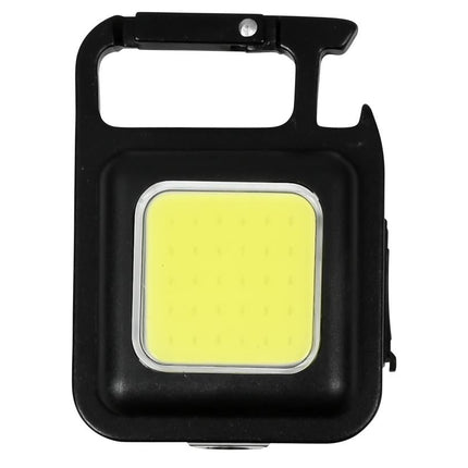 Hofftech Sleutelhanger Zaklamp – 230 Lumen – Oplaadbaar – Met Flesopener