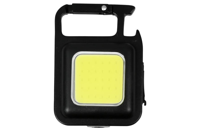 Hofftech Sleutelhanger Zaklamp – 230 Lumen – Oplaadbaar – Met Flesopener