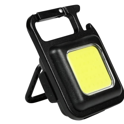 Hofftech Sleutelhanger Zaklamp – 230 Lumen – Oplaadbaar – Met Flesopener