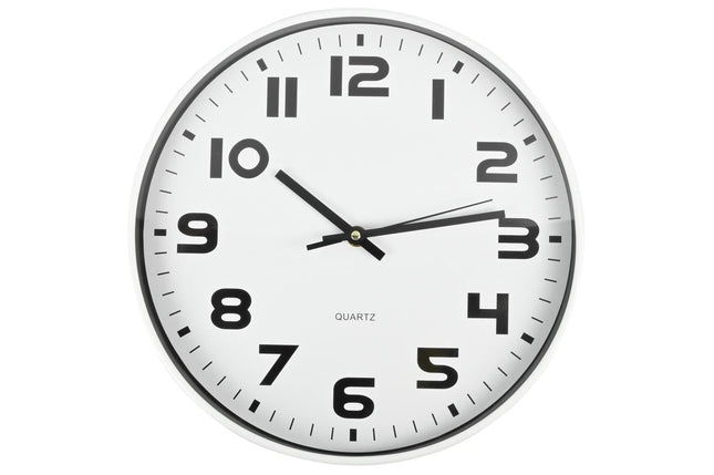 Benson Moderne Wandklok - Ø 30 cm - Minimalistisch Design - Mix