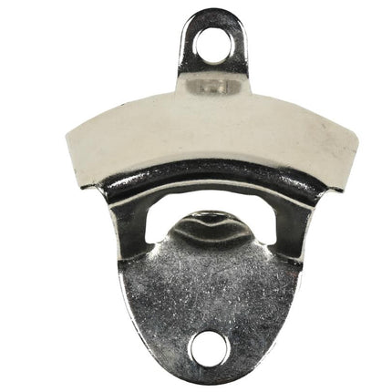 Benson Flesopener voor aan de Muur - 8,5 x 5,5 cm - Zilver - Wandmontage