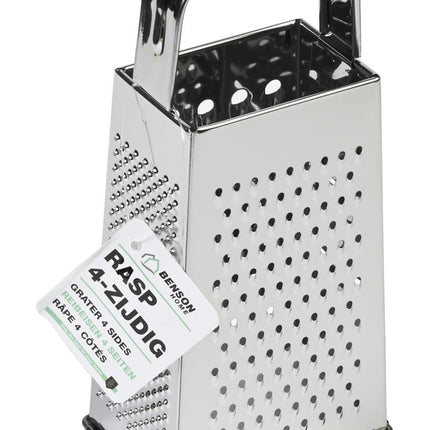 Benson 4-zijdige Rasp met Handvat - 18 cm - Roestvrij Staal - Veelzijdig