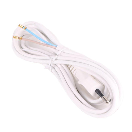Benson Aansluitsnoer met Eurostekker – Wit – 2 meter – 0.75 mm²