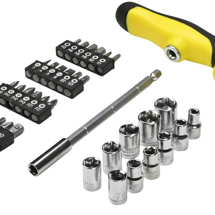 Benson Schroevendraaierset met T-greep - 37-delig - Inclusief Bits en Doppen