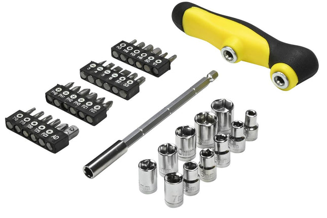 Benson Schroevendraaierset met T-greep - 37-delig - Inclusief Bits en Doppen
