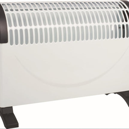 Benson Elektrische Convector Heater – 750/1500W – Wit – Regelbare Thermostaat