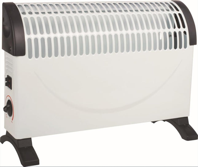 Benson Elektrische Convector Heater – 750/1500W – Wit – Regelbare Thermostaat