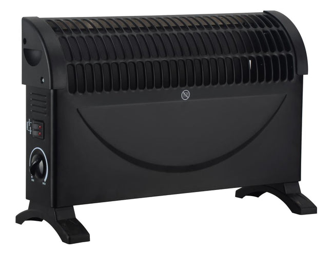 Benson Elektrische Convector Heater – 750/1500W – Regelbare Thermostaat – Zwart