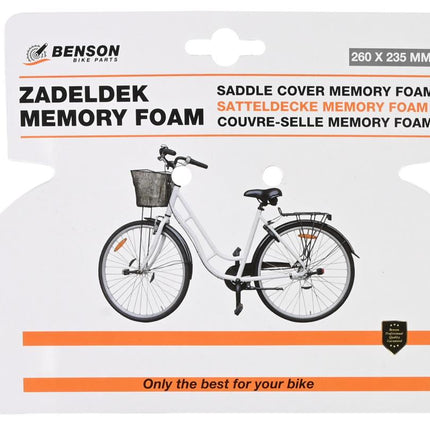 Benson Comfort Zadeldek - Memory Foam & Gel - Reflectie - 260 x 235 mm