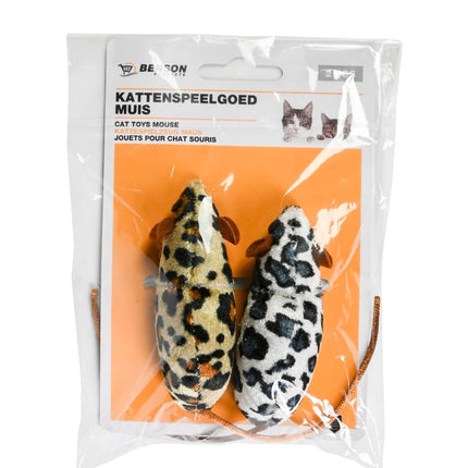 Benson Kattenspeelgoed Muizen - 2-Delige Set - Duurzaam en Veilig