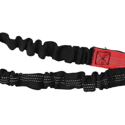 Benson Handsfree Hondenriem - Verstelbaar & Reflecterend - Rood/Zwart