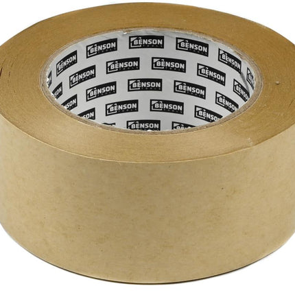 Benson Papieren Verpakkingstape - 50 mm x 50 m - Milieuvriendelijk - Bruin