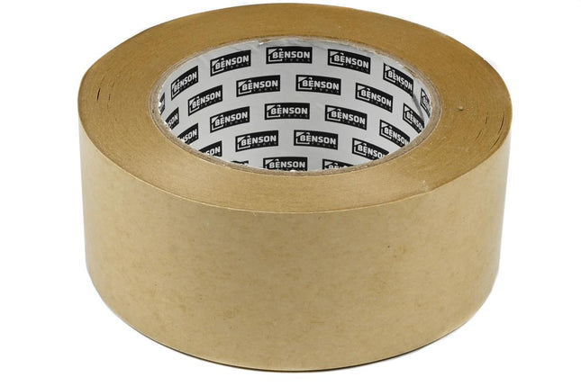Benson Papieren Verpakkingstape - 50 mm x 50 m - Milieuvriendelijk - Bruin