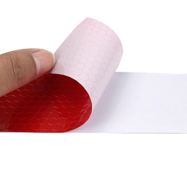 Benson Reflectiestrips - Zelfklevend - 5 x 30 cm - 10 stuks - Rood/Wit Waarschuwingspatroon