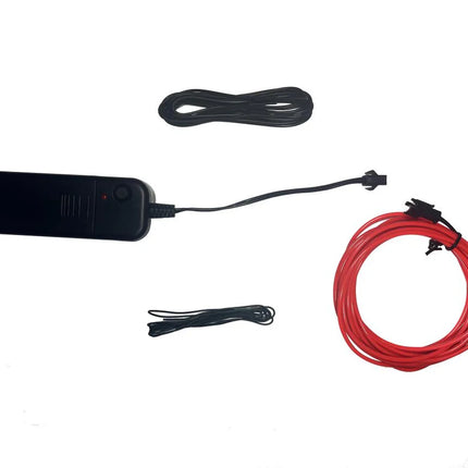 Benson Flexibele Neon Lichtdraad – 3 Meter – Rood – 3 Lichtmodi