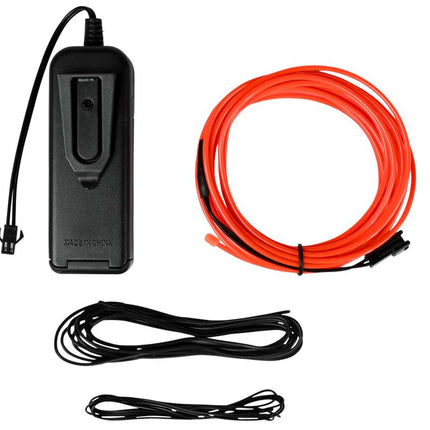 Benson Flexibele Neon Lichtdraad – 3 Meter – Rood – 3 Lichtmodi