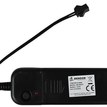 Benson Flexibele Neon Lichtdraad – 3 Meter – Rood – 3 Lichtmodi