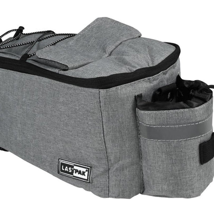 Lastpak Geïsoleerde Fiets Koeltas - 7 Liter - Bagagedrager - Grijs