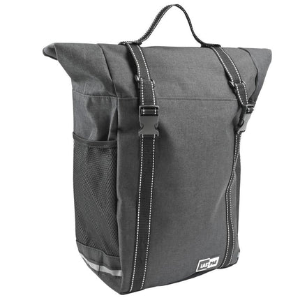 Lastpak Enkele Fietstas - 15 Liter - Waterafstotend Polyester - Zwart