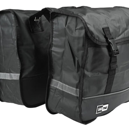 Lastpak Dubbele Fietstas - 35 Liter - Waterafstotend Bisonyl - Mat Zwart