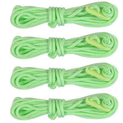 Benson Glow in the Dark Scheerlijn Set - 4 stuks x 3 Meter - Inclusief Spanners - Lichtgevend