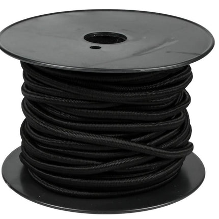 Benson Elastiek op rol 6 mm x 25 Meter - Zwart - Weerbestendig
