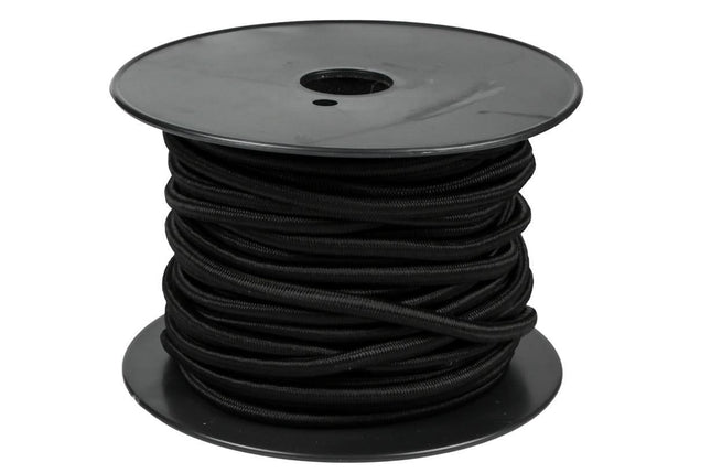 Benson Elastiek op rol 6 mm x 25 Meter - Zwart - Weerbestendig