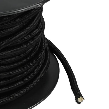 Benson Elastiek op rol 6 mm x 25 Meter - Zwart - Weerbestendig