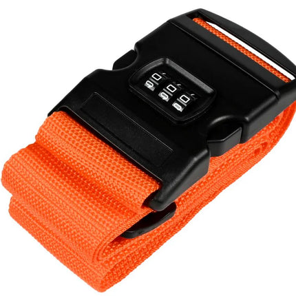 Benson Kofferspanband met Cijferslot - Oranje - 180 cm