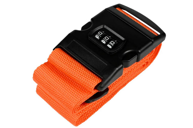 Benson Kofferspanband met Cijferslot - Oranje - 180 cm