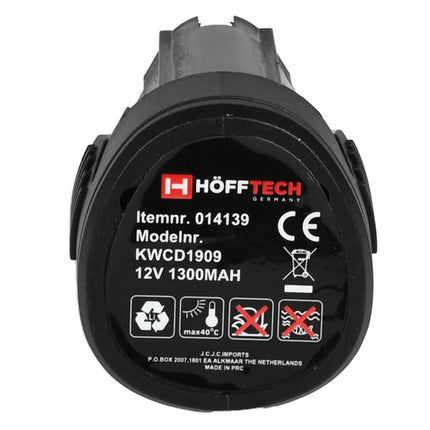 Hofftech Accu Boormachine - 12V - 1.3Ah Li-ion - Met LED & Softgrip