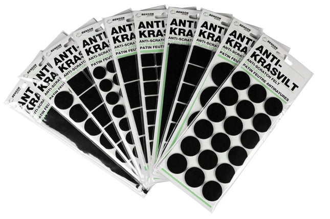 Benson Antikrasvilt Set - Zwart - Mix Assortiment - Sterk Klevend