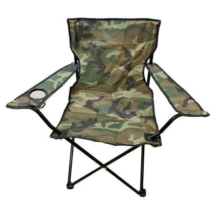 Benson Opvouwbare Campingstoel - 50 x 50 x 80 cm - Camouflage - Lichtgewicht & Duurzaam