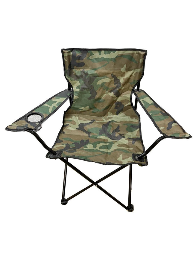 Benson Opvouwbare Campingstoel - 50 x 50 x 80 cm - Camouflage - Lichtgewicht & Duurzaam