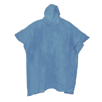 Benson Duurzame Regenponcho - Herbruikbaar - Blauw - Met Capuchon