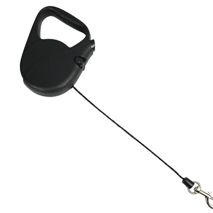 Benson Hondenriem Rollijn - 3 Meter - Zwart - Ergonomisch