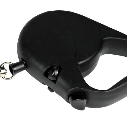 Benson Hondenriem Rollijn - 3 Meter - Zwart - Ergonomisch