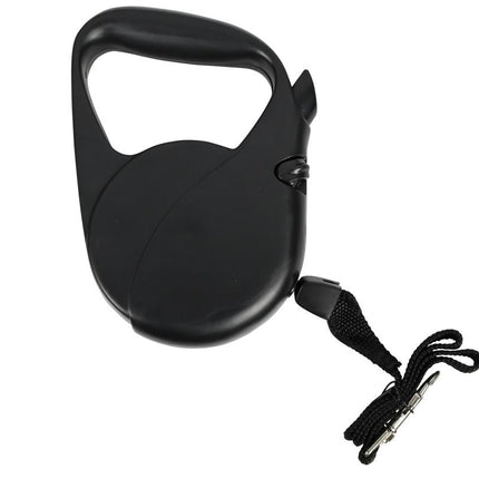 Benson Hondenriem Rollijn - 5 Meter - Zwart - Ergonomisch
