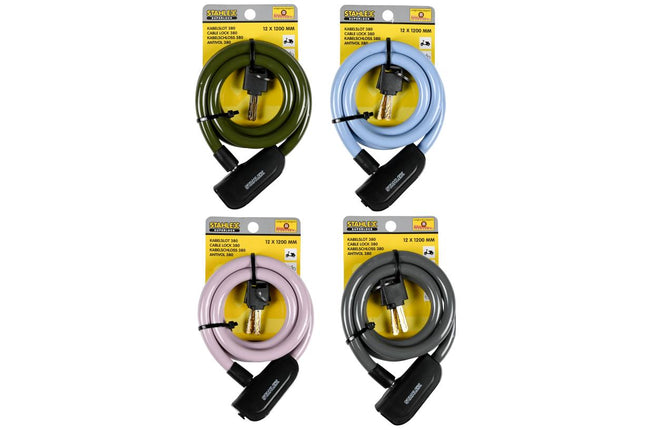 Stahlex Kabelslot - 1200 mm - Ø 12 mm - Inclusief 2 Sleutels